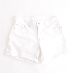 Levi's White Denim Jean Shorts